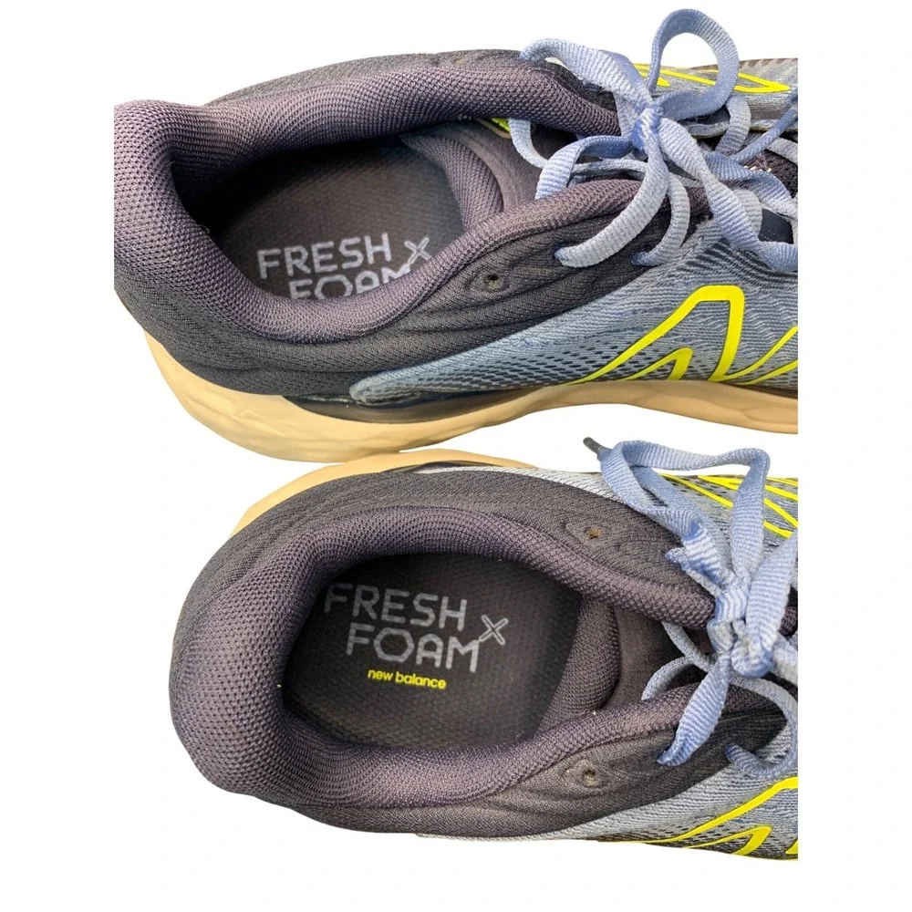 New Balance Fresh Foam X‎ Mens Running Shoes Blue Yellow Size 14 4E - Picture 8 of 11